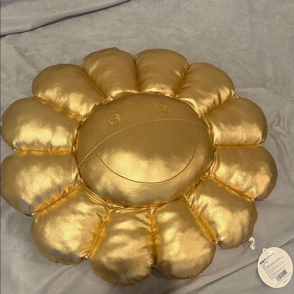 Takashi Murakami - Golden Flower Accent Pillow